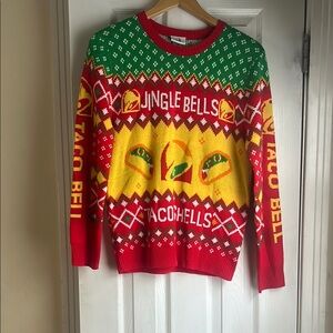 Taco Bell Ugly Christmas Sweater with Festive Design